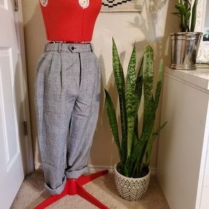 Ashley Vintage plaid pants trousers